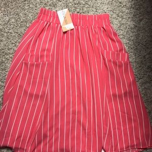 NWT honey & lace Miramar circle skirt pockets pink